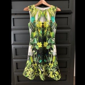 EUC Karen Millen jungle print dress - Sz 6